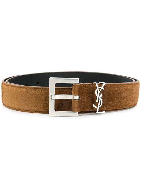 ysl vintage belt men|saint laurent monogram suede belt.